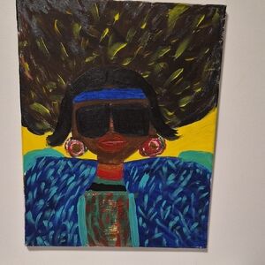 Vibrant Abstract Portrait Art